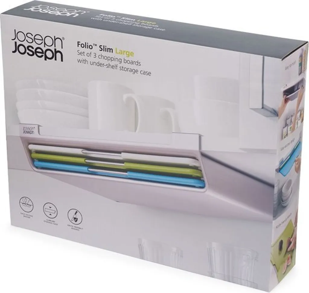 Set Taglieri Joseph Joseph Folio Slim Large 3 Pezzi - Design Sottile - 14