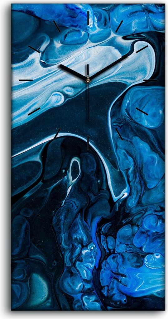 Dekor Leinwand Uhr Wandbilder 30x60 Foto Kreative abstrakte Hand bemalt - schwarze Hände