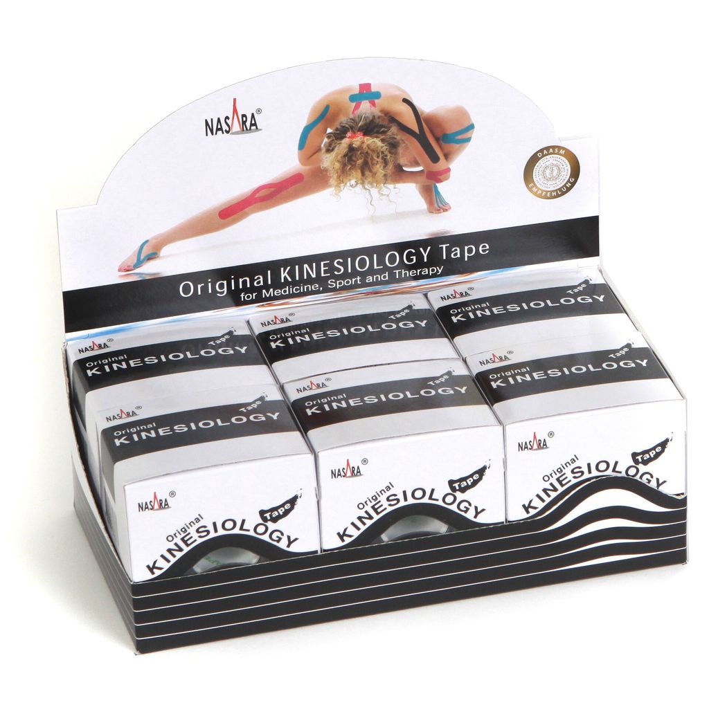 NASARA Kinesiologie-Tape | 5cm x 5m (6er Box) Produktbild 