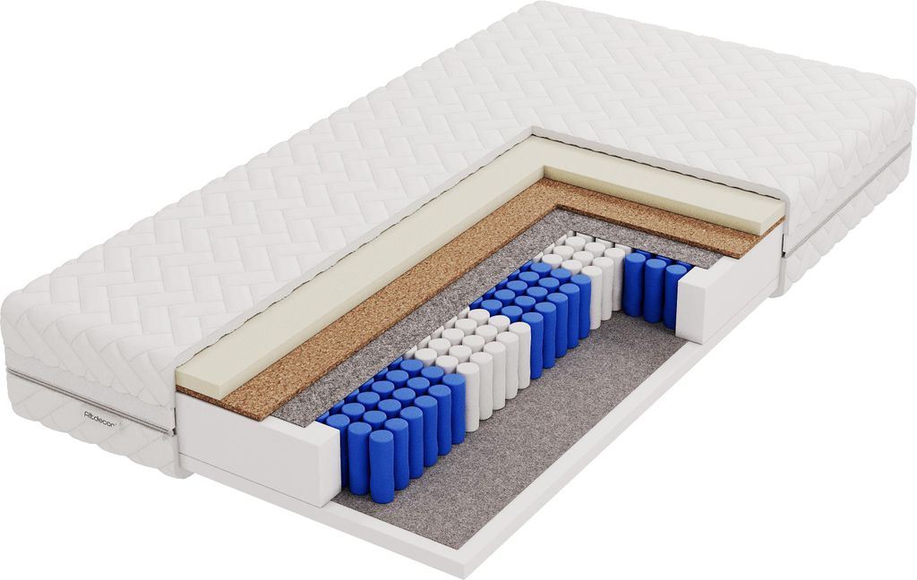 ALTDECOR Matratze 160x200 Härtegrad H3 & H4 - 20 cm Taschenfederkernmatratze Bett Matratzen mit ergonomische 7 Zonen Hypoallergen & Antibakteriell...