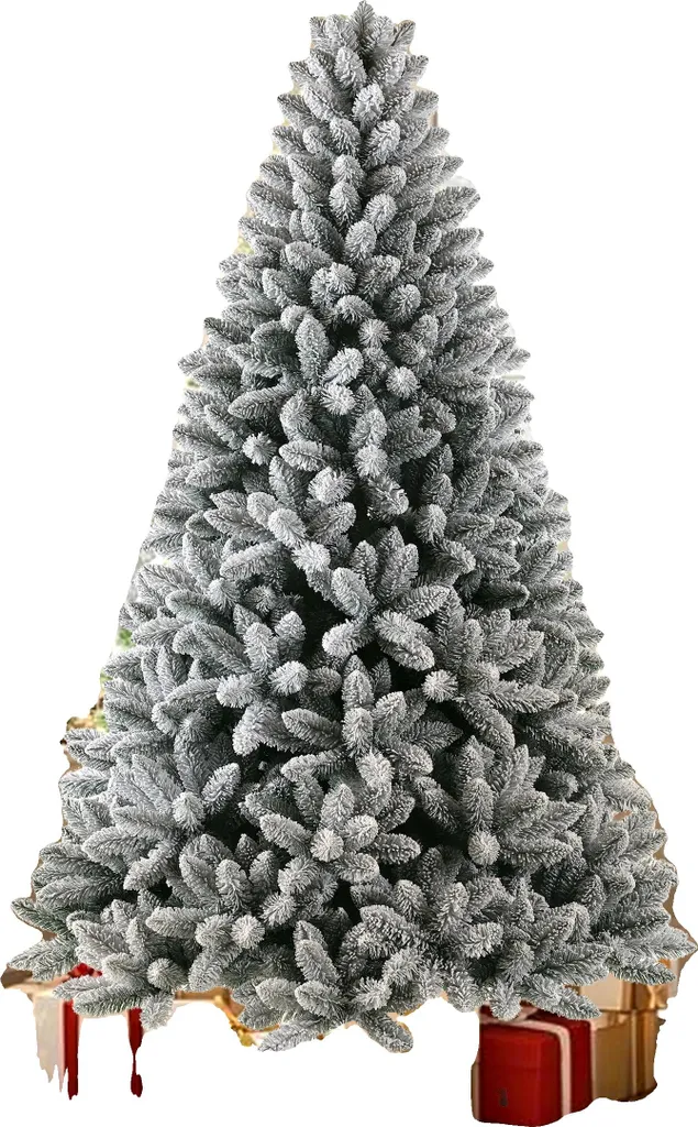 Sapin de Noël Blanc Enneigé 1M80 en Matériau Écologique - Modèle Artic-A