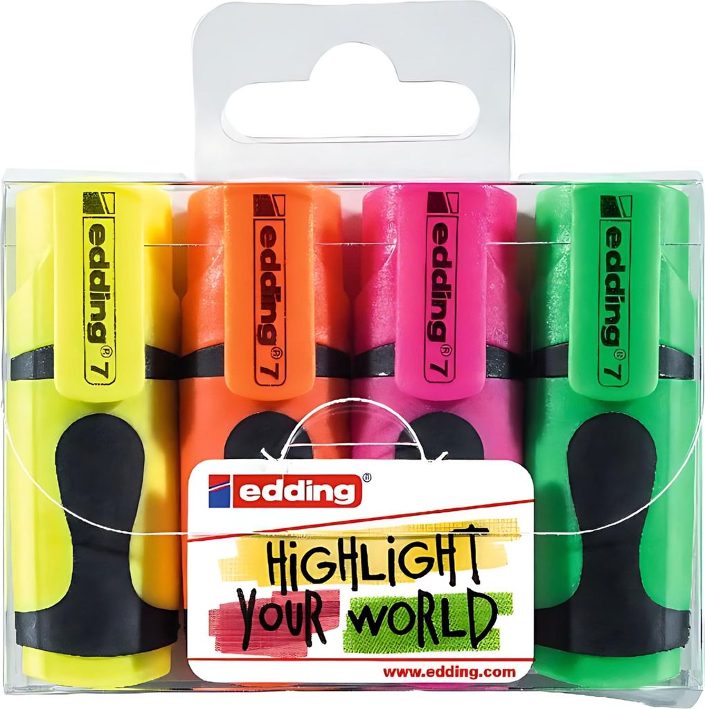 EDDING 4-7-4 evidenziatore 7 mini, 1-3mm, 4 pezzi, Immagine del prodotto 