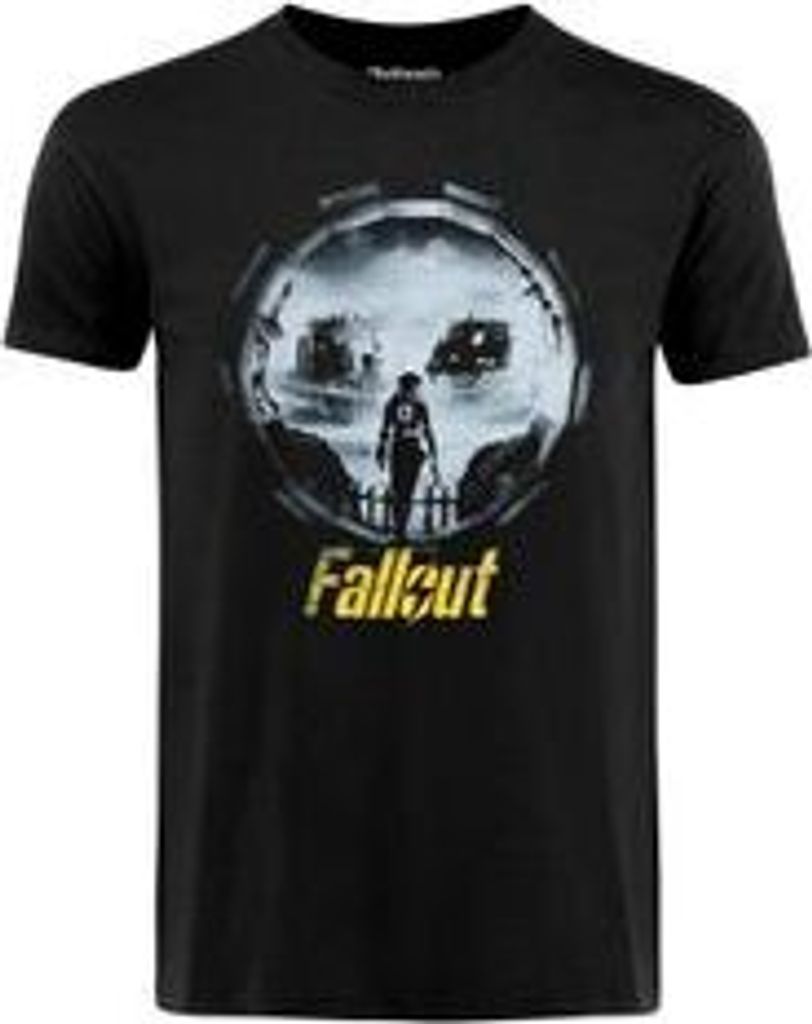 Fallout T-Shirt Herren Vault 33 - Into The Wasteland schwarz L
