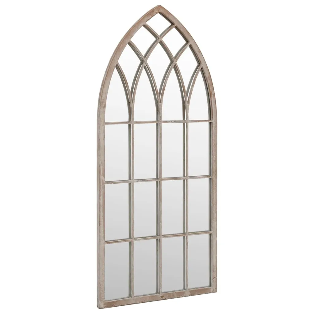 Miroir de Jardin en Fer Sable 100x45 cm - Solution Mur de Jardin Triste