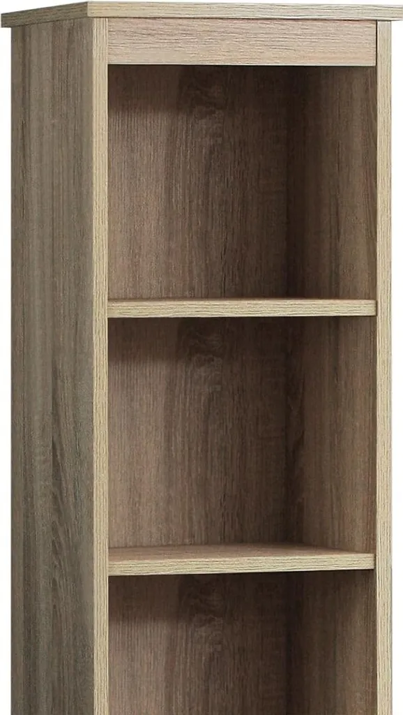 Colonne de rangement salle de bain 170cm, meuble haut avec étagères