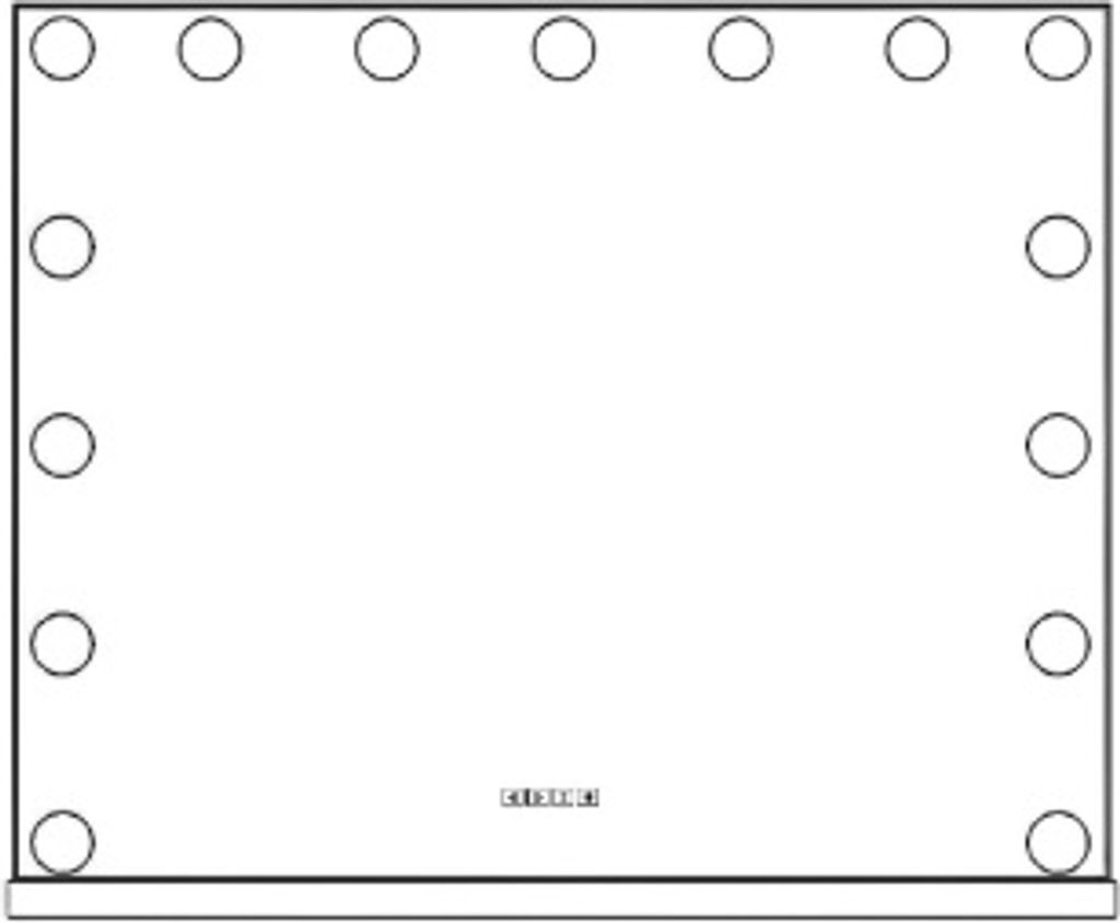 MODFU Schminkspiegel Kosmetikspiegel 58x46cm Hollywood Spiegel Dimmbar mit 15 LED Beleuchtung 3 Lichtfarben, 10x Vergrößen, Wandspiegel Weiß