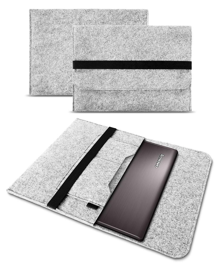 Sleeve Hülle für Lenovo ThinkPad X13 Yoga Gen.2 Tasche Filz Notebook Cover CaseFarbe Filz Sleeve:Hell Grau