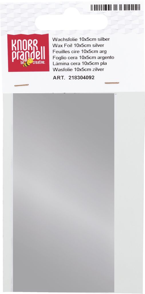 KNORR PRANDELL 218304092 Wachsfolie 100 x 50 mm silberfarben