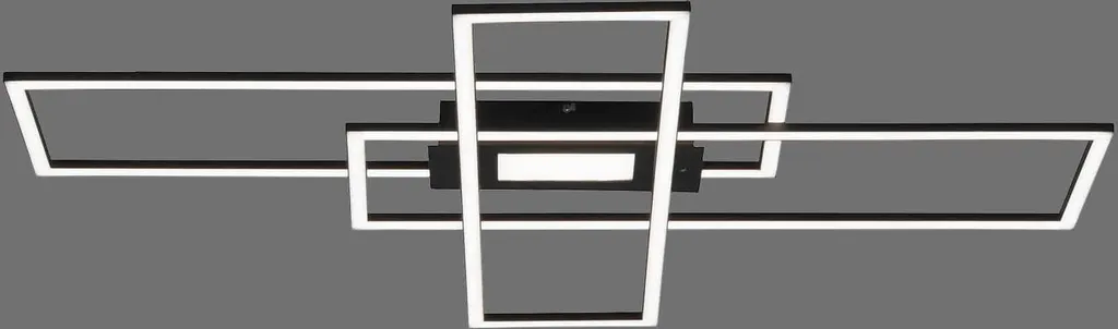 Lampada Soffitto LED 99cm Nera Dimmerabile Telecomando 230V - 16