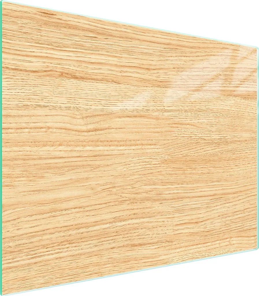 Lastra Vetro Temperato 52x40 Legno | Protezione Parete e Top Cucina