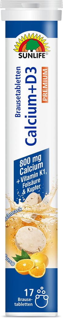 Sunlife Calcium + D3 17er Brausetabletten Produktbild 