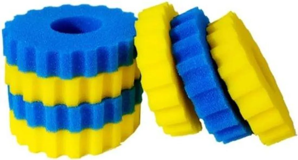 Kit de mousse filtrante pour bassin CPF/CPA 15000 - 3 bleues et 4 jaunes