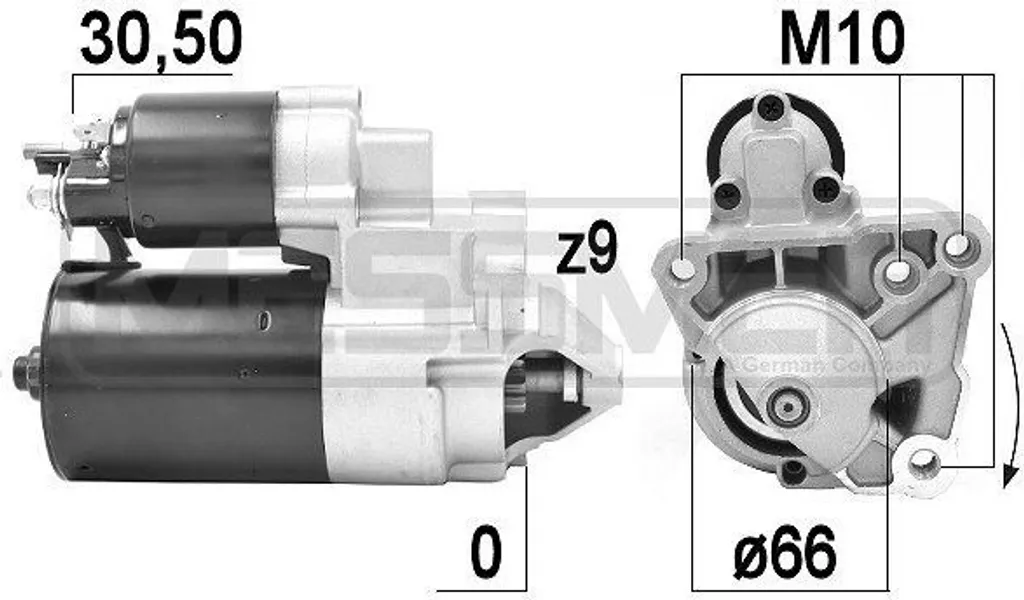 Démarreur Haute Performance 1.1kW - ERA 220923A - Compatible Renault
