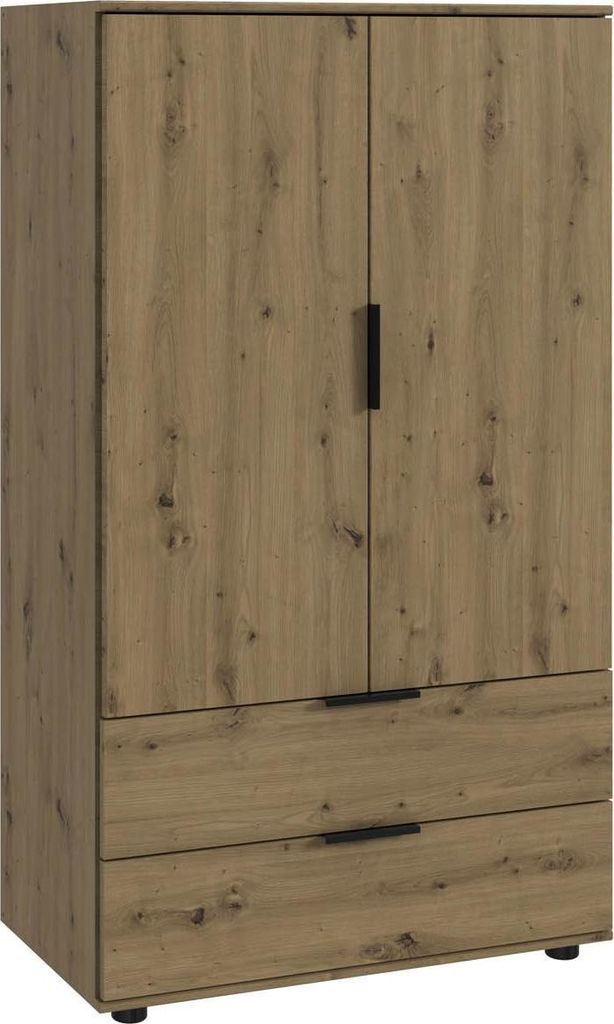 Kombi-Kommode 2-trg ca. 81x140x40 cm Artisan-Eiche-Nachbildung | 1
