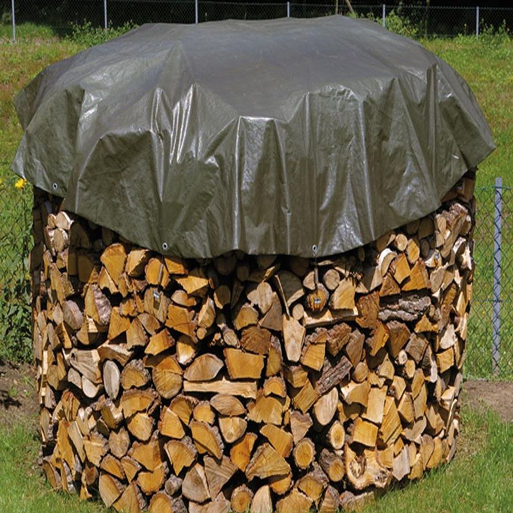 PolyTarp 210 PE-Abdeckplane (Farbe Grün, 5 m rund, 13 mm Immagine del prodotto 