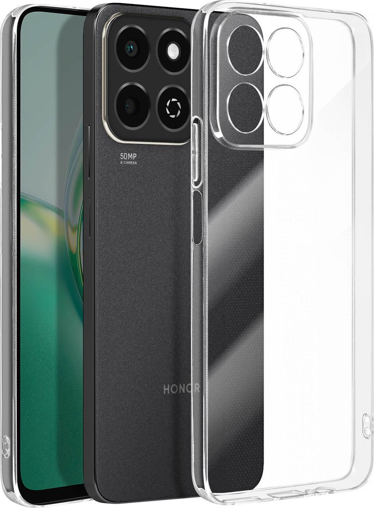 Mayaxess, Schutzhülle aus weichem Silikon für Honor 200 Smart, Transparent