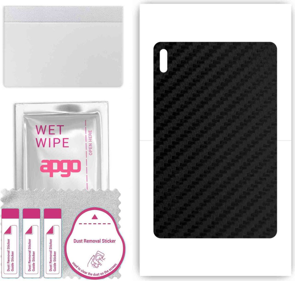 apgo Rückseite Schutzfolie, Skin, kompatibel mit Huawei MatePad, Hinten Displayschutzfolie aus Vinylfolie, kratzfest, einfache Montage - Schwarzer...