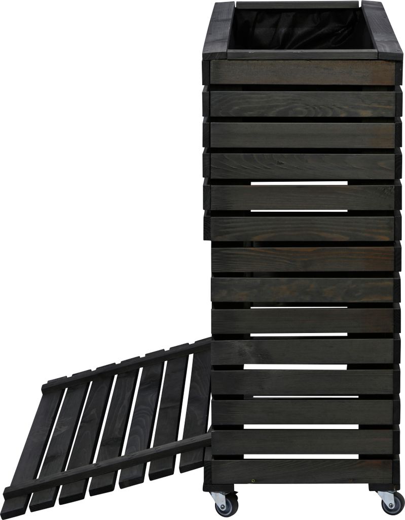 dobar Hochbeet "Rolla" Gr. XL, Anthrazit mit Staufach, Produktbild 5