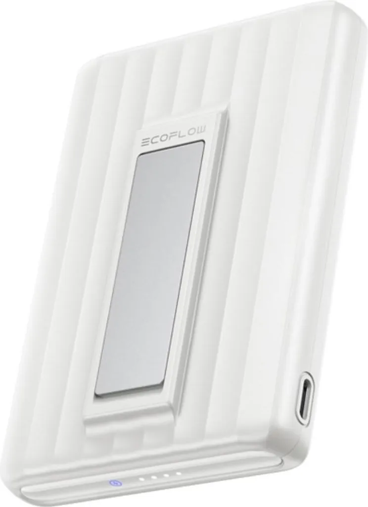 EcoFlow RAPID Mag 10000mAh Blanc - Powerbank 30W avec Support Pliable Qi2