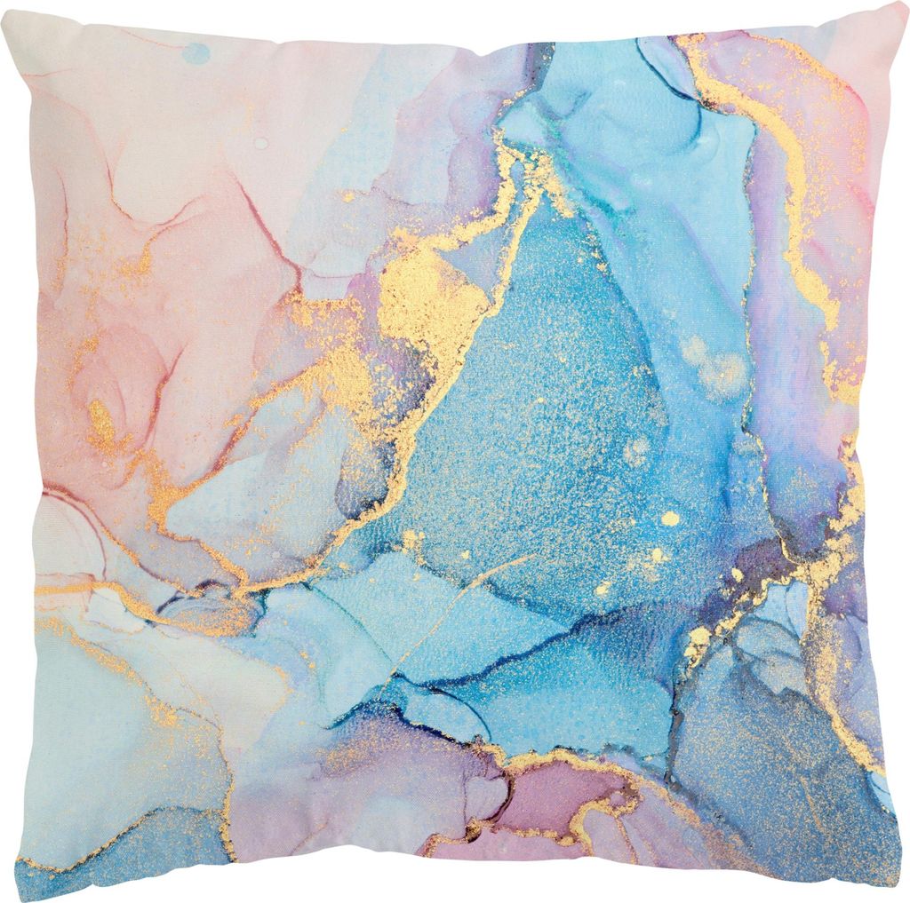 Dekokissen originell drinnen / Indoor Zierkissen Samt waschbar Design pastell Aquarell Sofakissen ohne Füllung