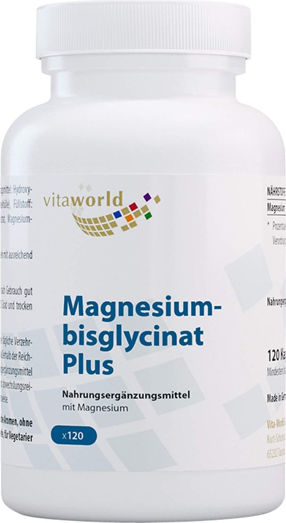 Vitaworld Magnesiumbisglycinat Plus Kapseln, 120 St. Kapseln