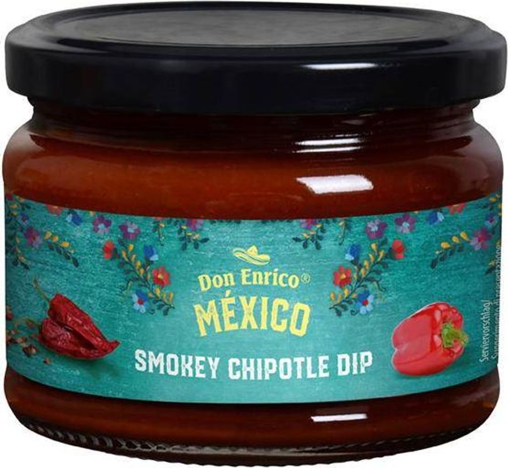 Don Enrico Smokey Chipotle Dip 250 G Glas Produktbild 