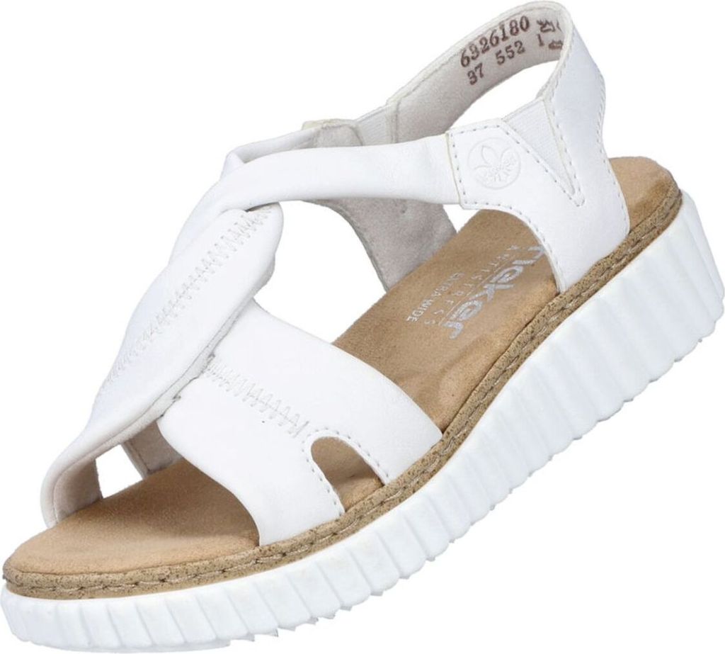 Rieker Damen-Sandalette Weiß, Farbe:weiß, EU Größe:43