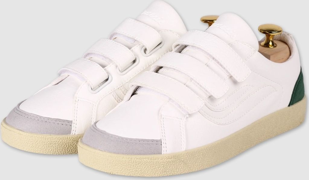 Genesis Sneaker G-Helá Velcro Coyote white/court, Farbe:white/court, Größe:37