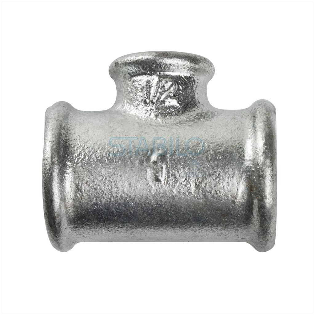 Temperguss T-Stück 1 x 3/4 x 1 Zoll reduziert Reduzierung Fitting Gewindefitting