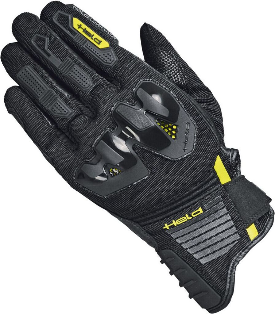 Held Sambia 2 Motorrad Handschuhe, schwarz/gelb, K-12