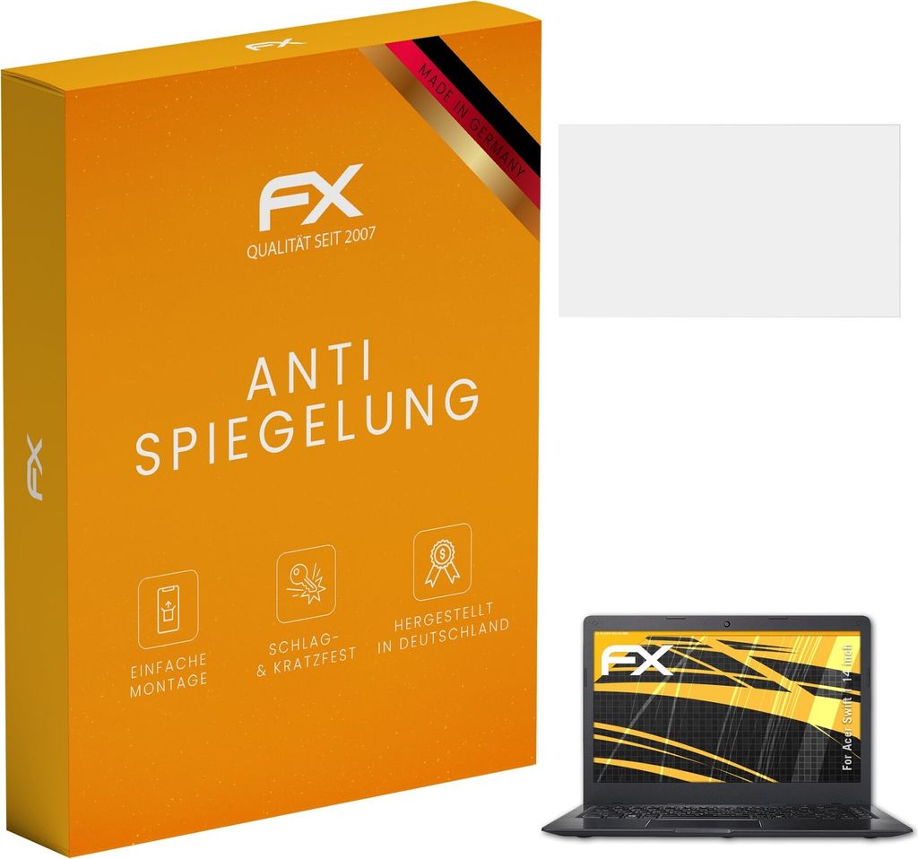 atFoliX FX-Antireflex 2x Schutzfolie kompatibel mit Acer Swift 1 (14 inch) Displayfolie