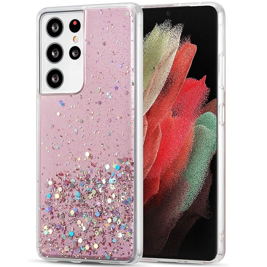Wozinsky Star Glitter Silikonhlle fr Samsung Galaxy S30 Ultra/Galaxy S21 Ultra 5G - Rosa KP8877