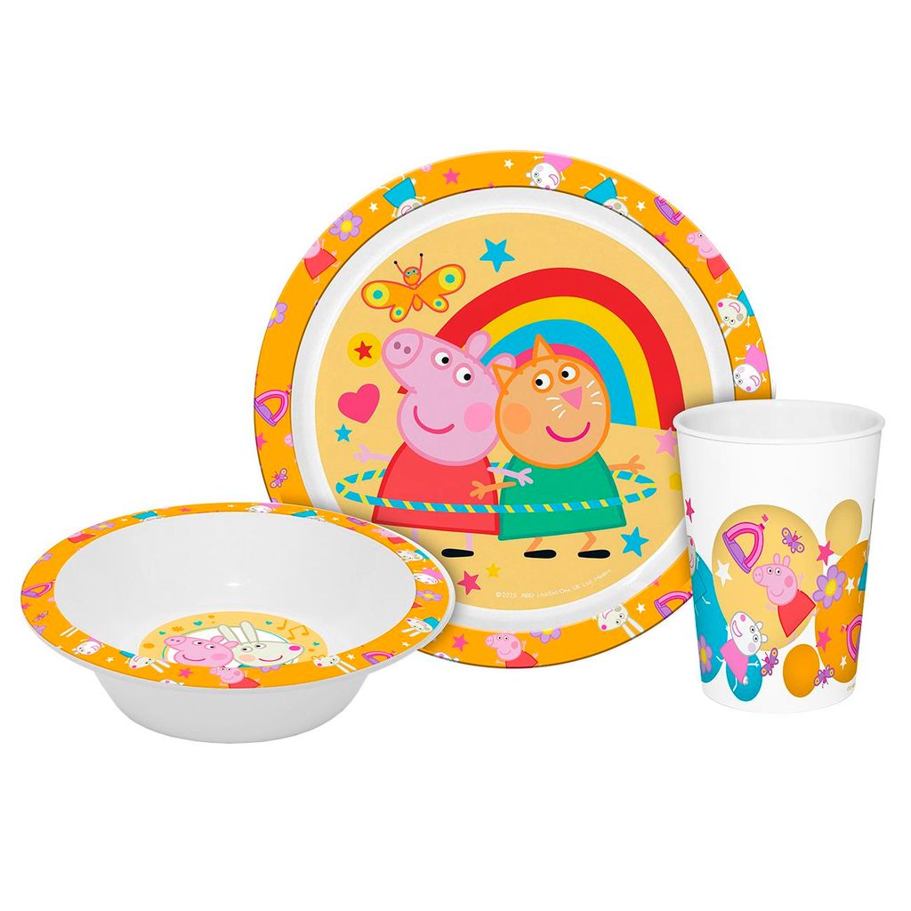 Kindergeschirr Peppa Pig 3teilig PP, Geda Labels,