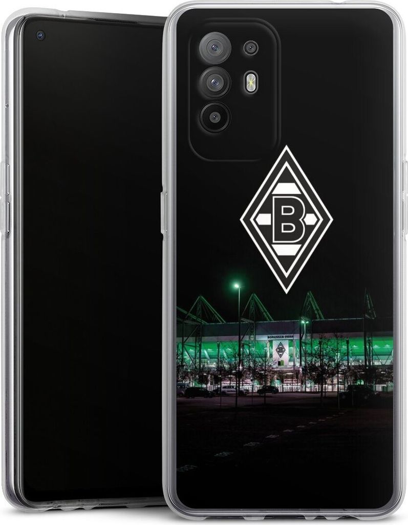 DeinDesign Handyhülle für Oppo A94 5G Silikon Hülle Case Smartphone Schutzhülle Borussia Mönchengladbach Offizielles Lizenzprodukt Stadion