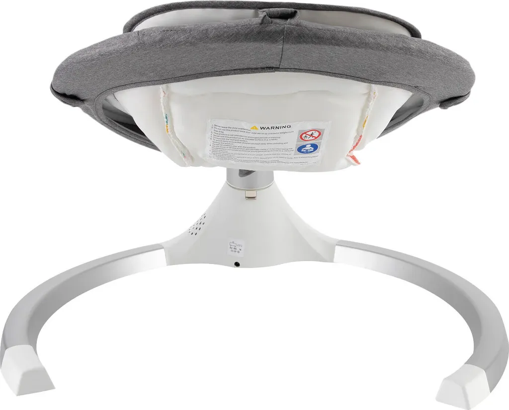 Transat Électrique Gris avec Télécommande et Musique Bluetooth Bébé - 8