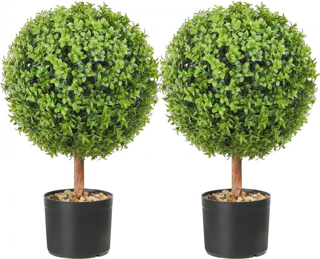 2x Künstliche Buchsbaumkugel Ø40,6cm im Blumentopf - Garten Produktbild 