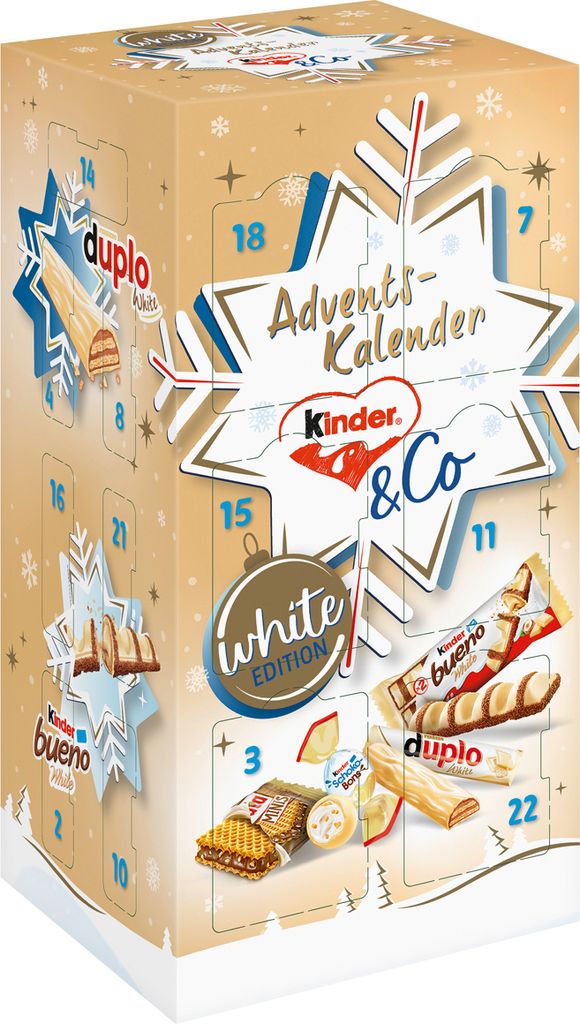 Kalendarz adwentowy Kinder und Co White Edition 24 drzwi Zdjęcie produktu 