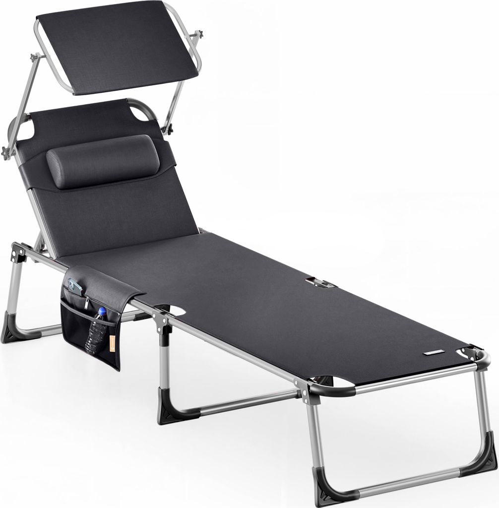 Casaria Chaise longue de jardin Malta Anthracite 210cm Image du produit 