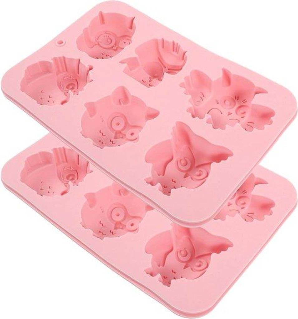 Rosa Silikon-Muffin-Form, 2er-Set, für DIY-Kuchen