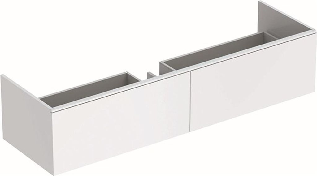 Geberit Xeno 2 Waschtischunterschrank 500.348., 1595x350x473 mm, 2 Schubladen, für den Waschtisch auf Mineralwerkstoff, 500.346.01.1