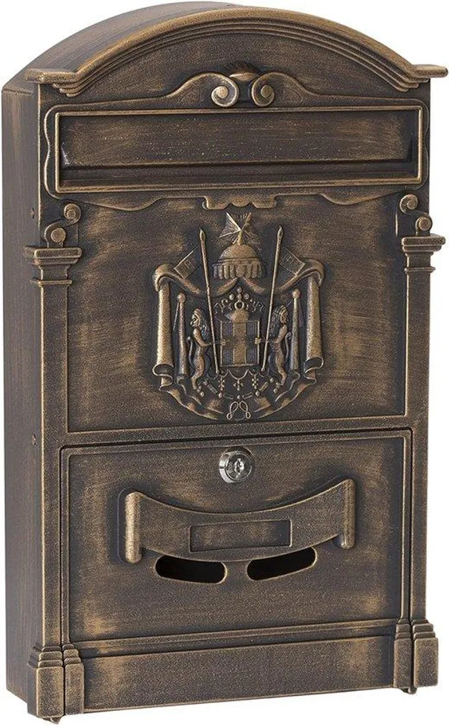 Boîte aux lettres en aluminium bronze 2151 : design robuste et élégant