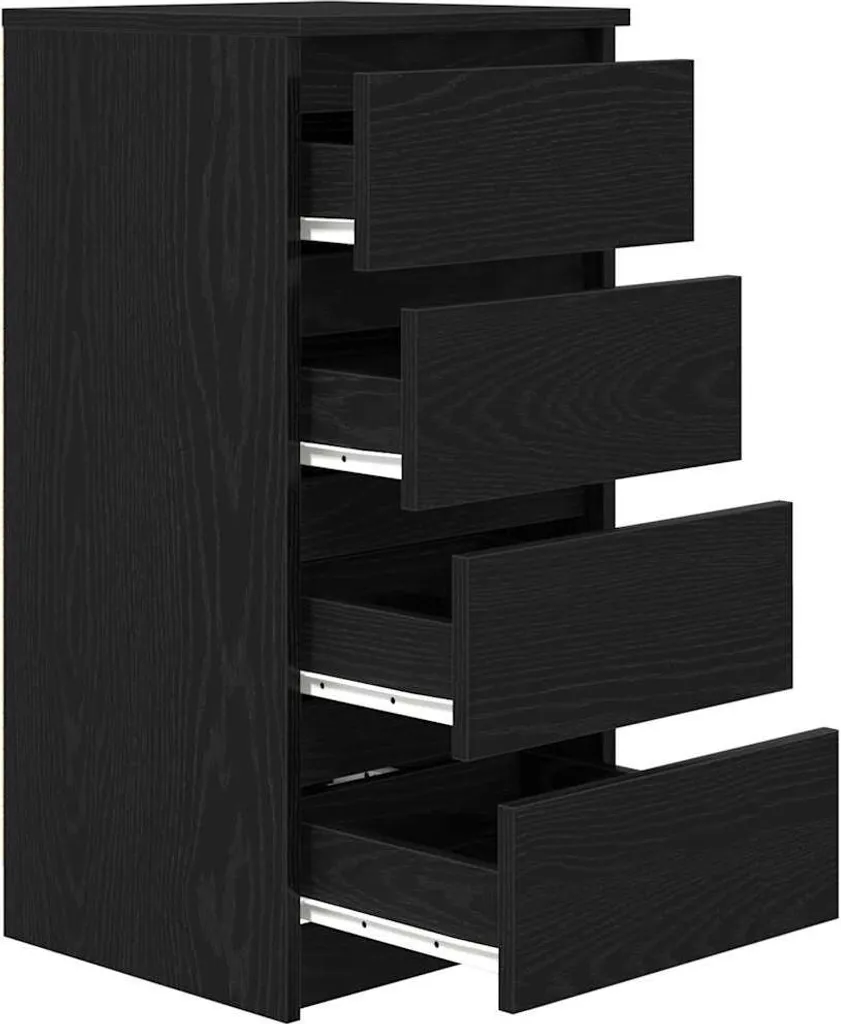 Offerta Credenza Maison Exclusive Rovere Nero 37.5x35x76 - Compra - 5
