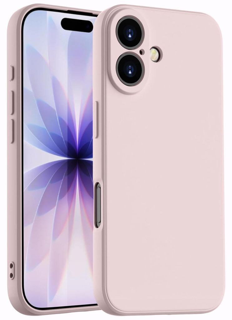 Hülle für iPhone 17, Slim Liquid Silikon Gel Gummi Stoßfest Schutzhülle Pink