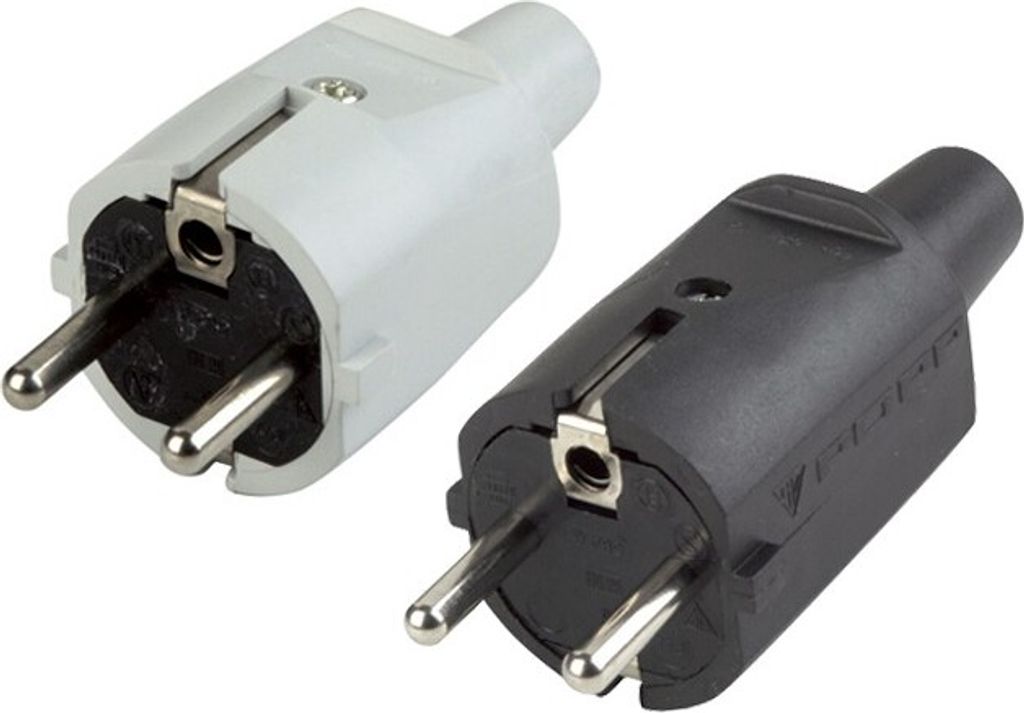 REV Ritter 0512070777 Schutzkontaktstecker PVC 250 V Grau IP20