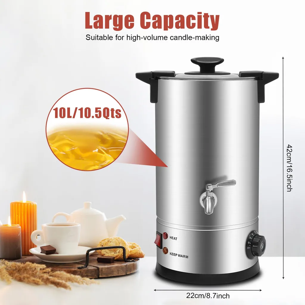 Cuve de fusion 10,5L pour bougies argent à température programmable - 3
