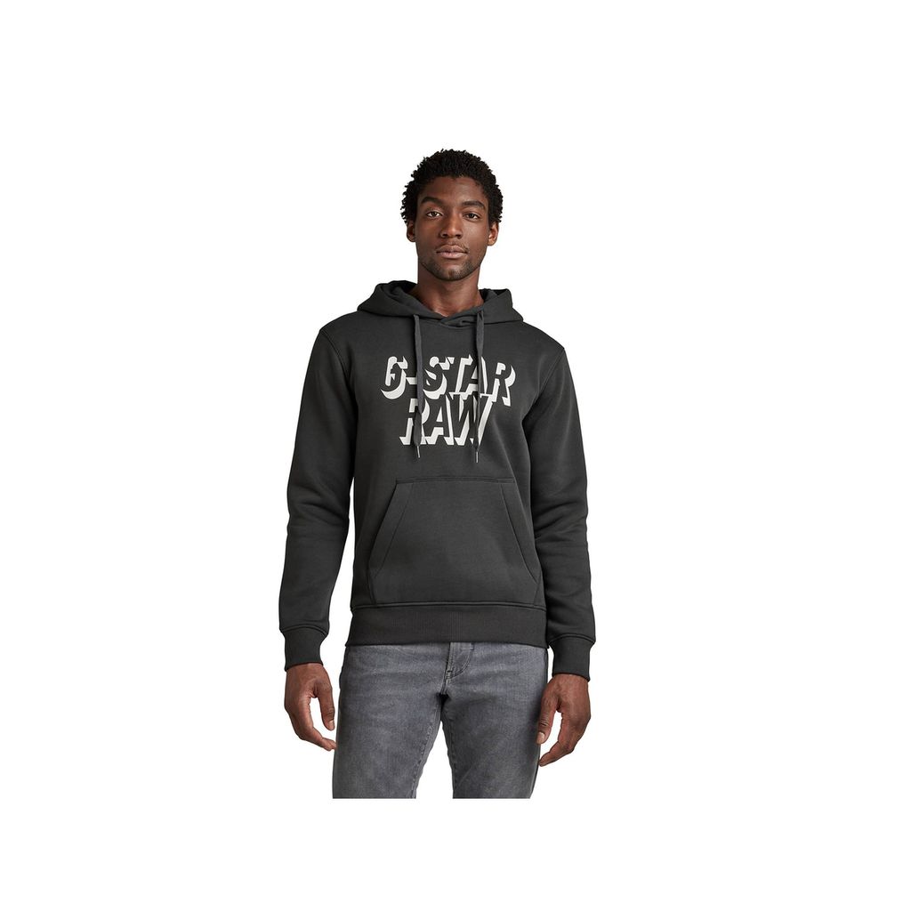 G-STAR RAW DENIM RETRO SHADOW GRAPHIC HOODED Herren Sweatshirt, Größe:XL, Farbe:Cloack