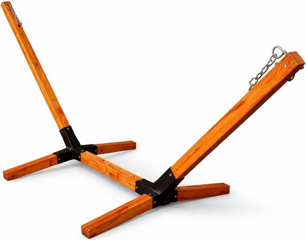 Premium Holz Hängemattengestell – stabiler klappbarer Produktbild 