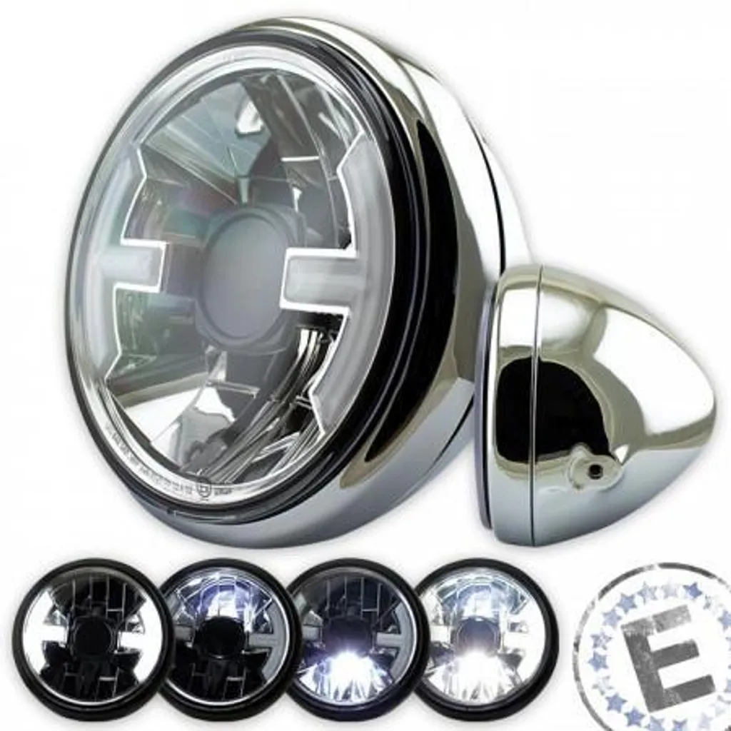 Projecteur LED HAWK 7 chromé - Solution éclairage extérieur anti-rouille