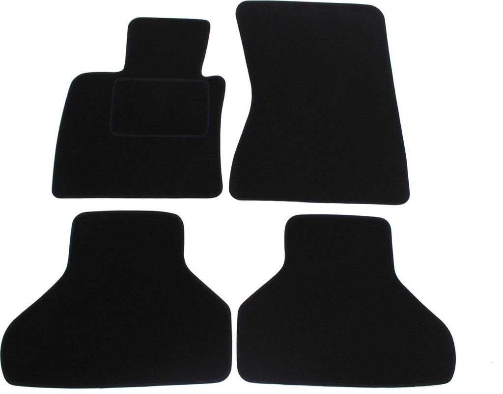 J&J AUTOMOTIVE | Velours Fußmatten Autotepiche Passend Für Bmw X5 E70 2007-2012, 4-tlg, Genaue Passform, rutschfeste Untregrund, Verstärkt Im Pe...