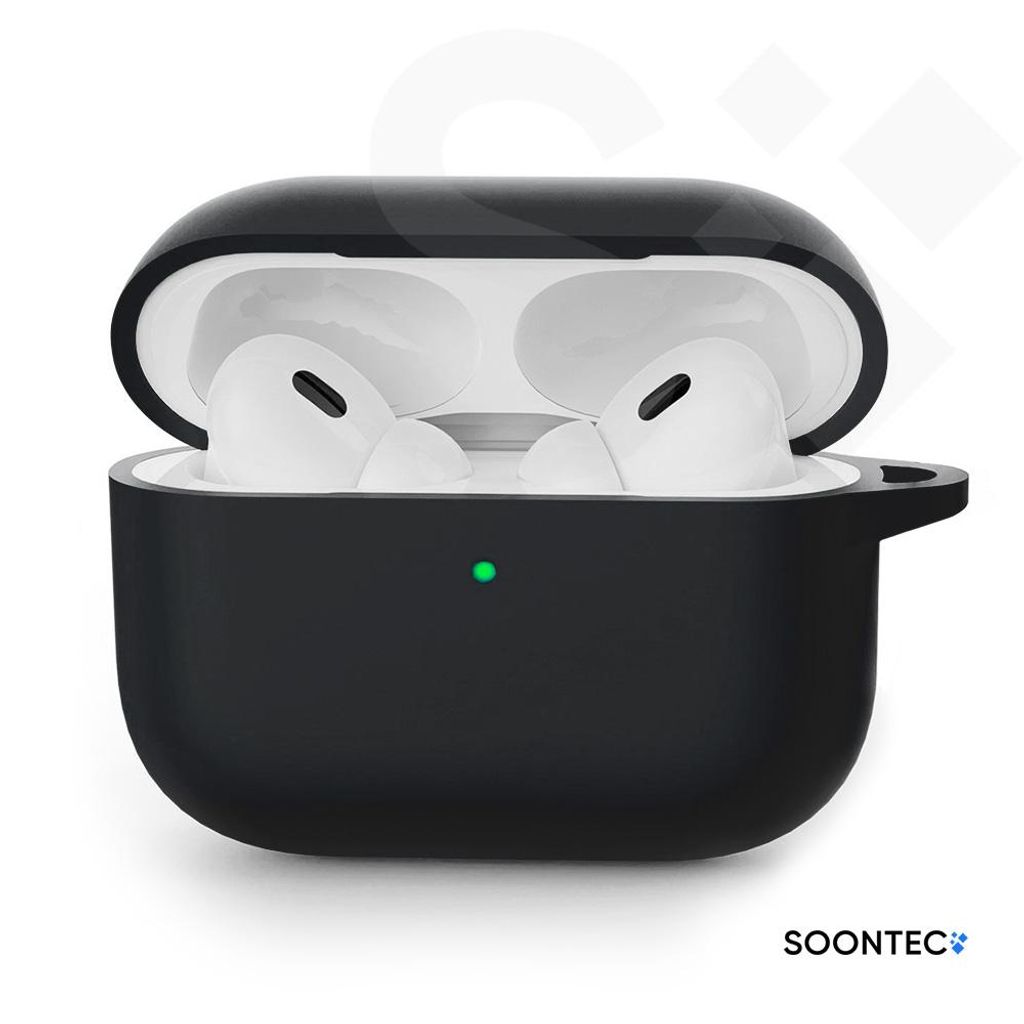 SOONTEC Kopfhörer-Schutzhülle Schwarz SOONTEC Hülle für AirPods Pro 3. Generation Case